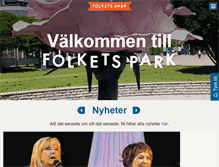 Tablet Screenshot of malmofolketspark.se